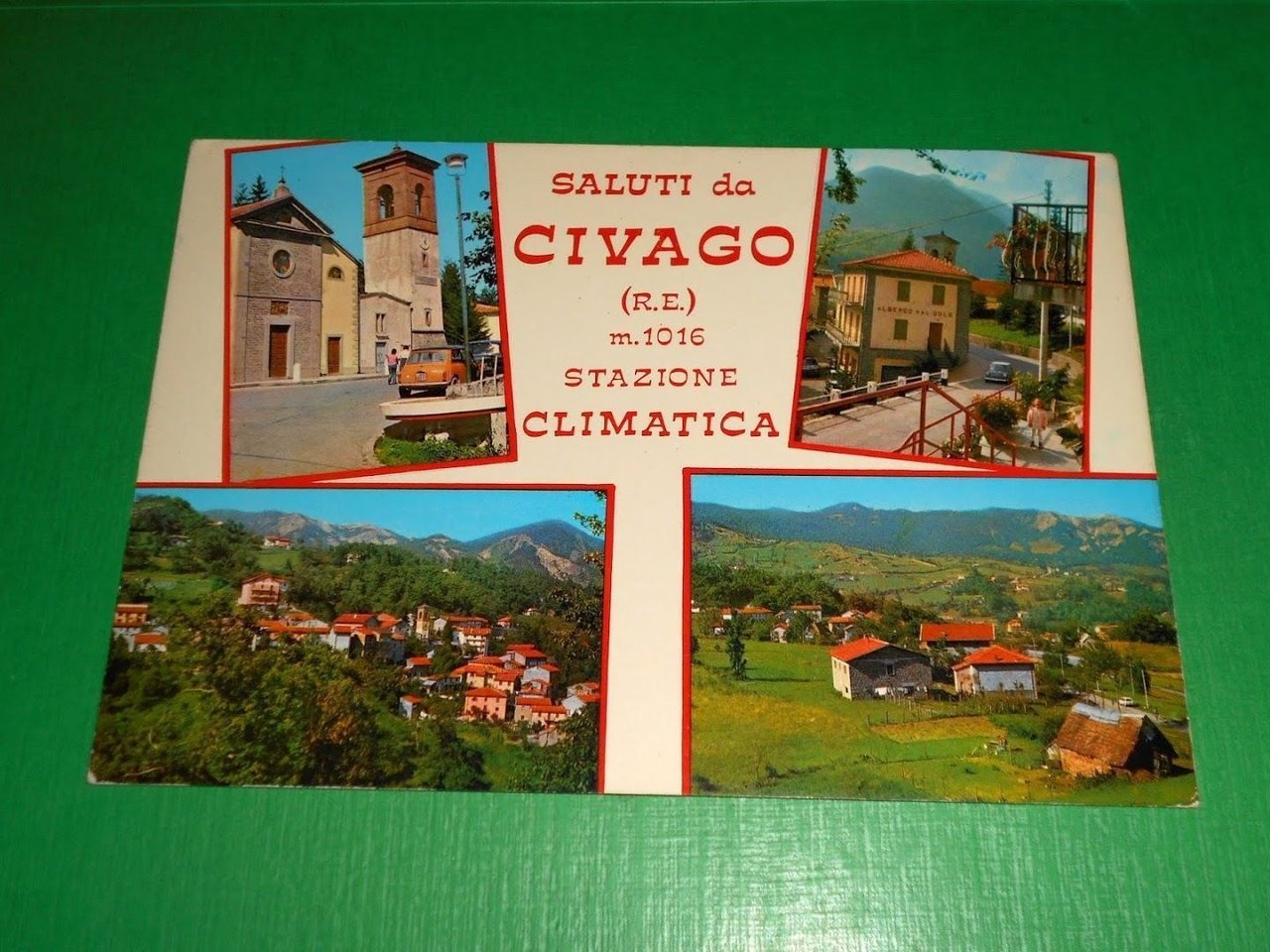 Cartolina Saluti da Civago - Vedute diverse 1970 ca.