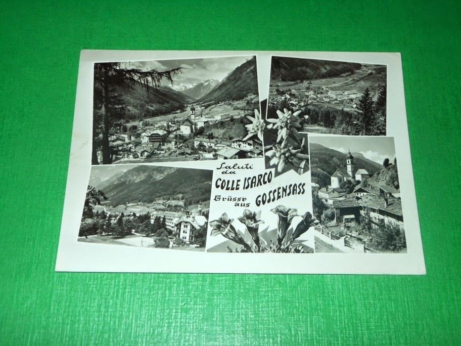 Cartolina Saluti da Colle Isarco - Vedute diverse 1960.