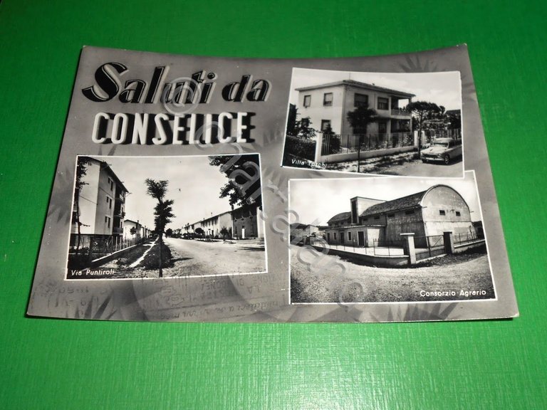 Cartolina Saluti da Conselice - Vedute diverse 1960