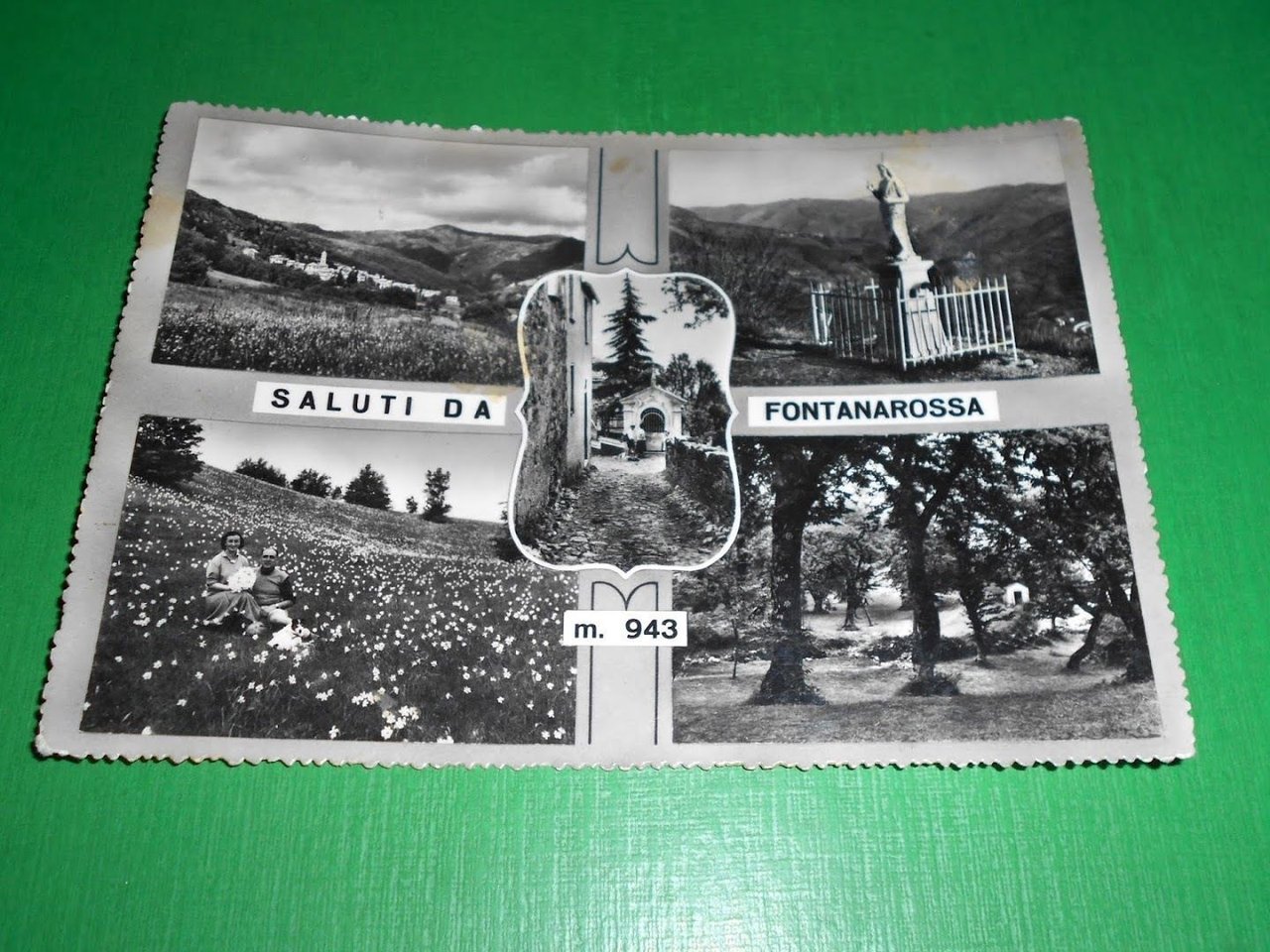 Cartolina Saluti da Fontanarossa - Vedute diverse 1960.