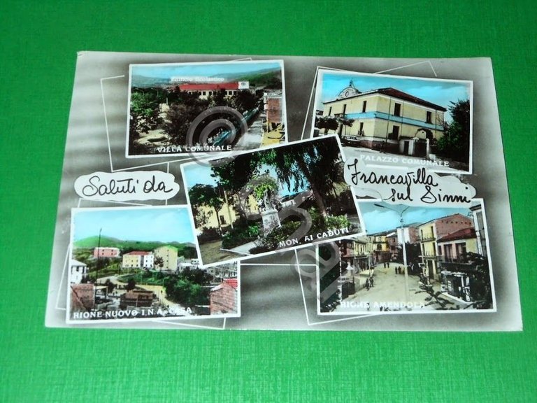 Cartolina Saluti da Francavilla in Sinni - Vedute diverse 1973