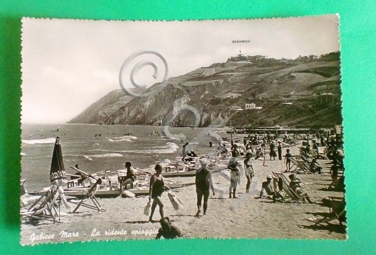 Cartolina Saluti da Gabbice Mare - La ridente spiaggia - …