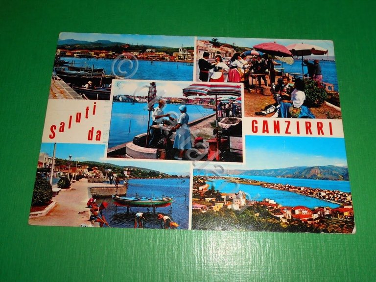Cartolina Saluti da Ganzirri - Vedute diverse 1981