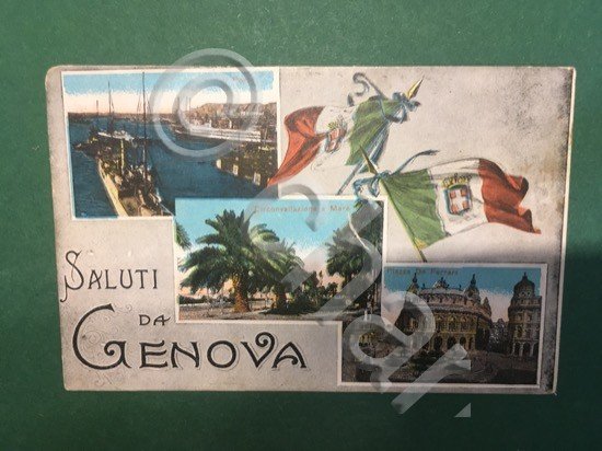 Cartolina Saluti Da Genova - Circonvallazione A Mare - Piazza …