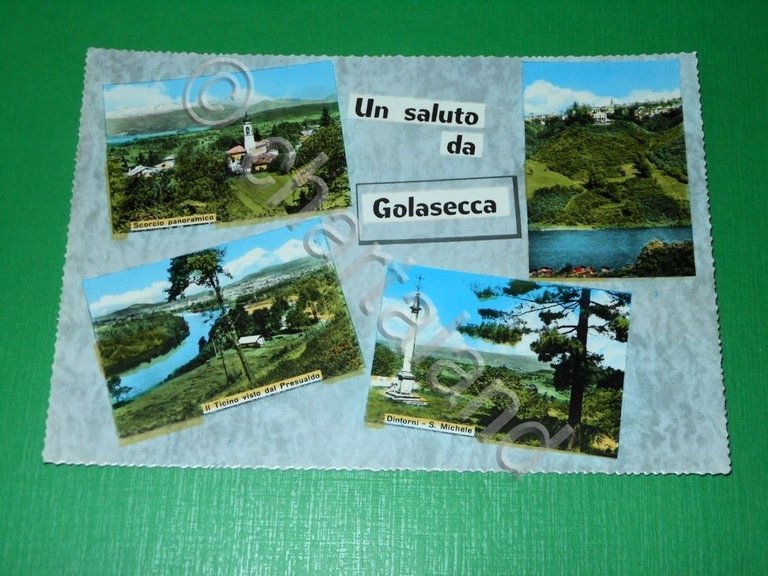 Cartolina Saluti da Golasecca ( Varese ) - Vedute diverse …