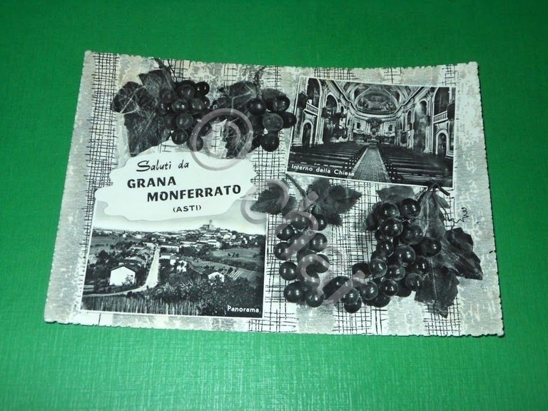 Cartolina Saluti da Grana Monferrato ( Asti ) - Vedute …