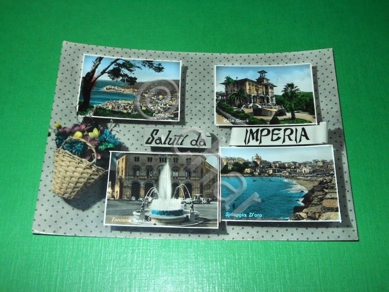 Cartolina Saluti da Imperia - Vedute diverse 1958 | Immagine Gallery 2