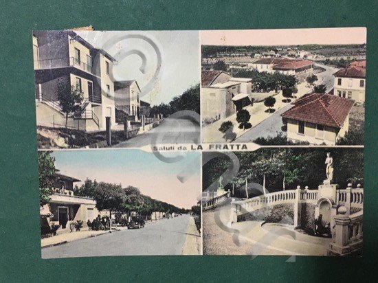 Cartolina Saluti da La Fratta - Via Loreto - Panorama …