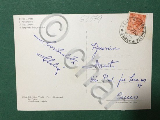 Cartolina Saluti da La Fratta - Via Loreto - Panorama …