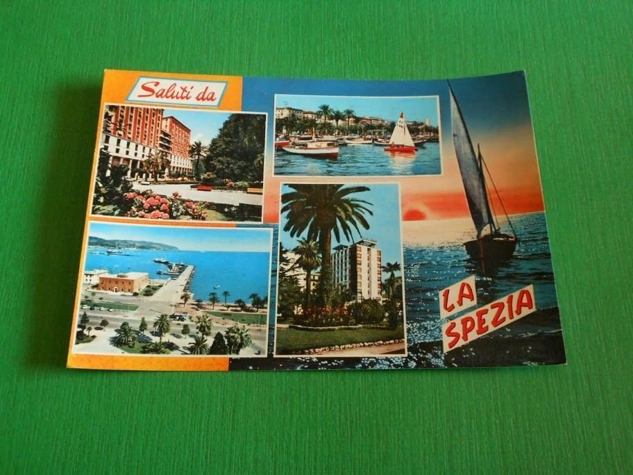 Cartolina Saluti da La Spezia - Vedute diverse 1968.