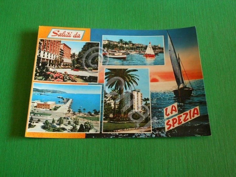 Cartolina Saluti da La Spezia - Vedute diverse 1968.