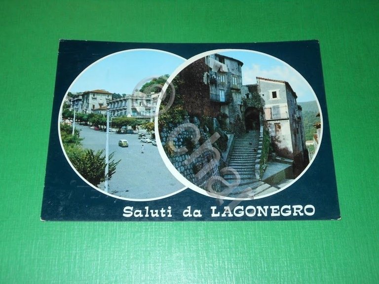Cartolina Saluti da Lagonegro - Vedute diverse 1971.