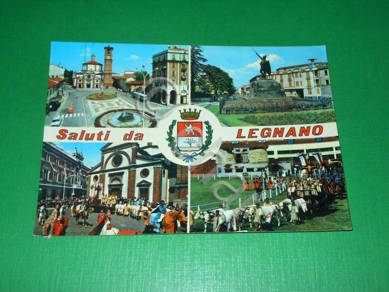Cartolina Saluti da Legnano - Vedute diverse 1967