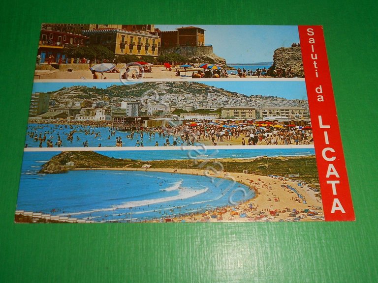 Cartolina Saluti da Licata - Vedute diverse 1976 | Immagine Gallery 3
