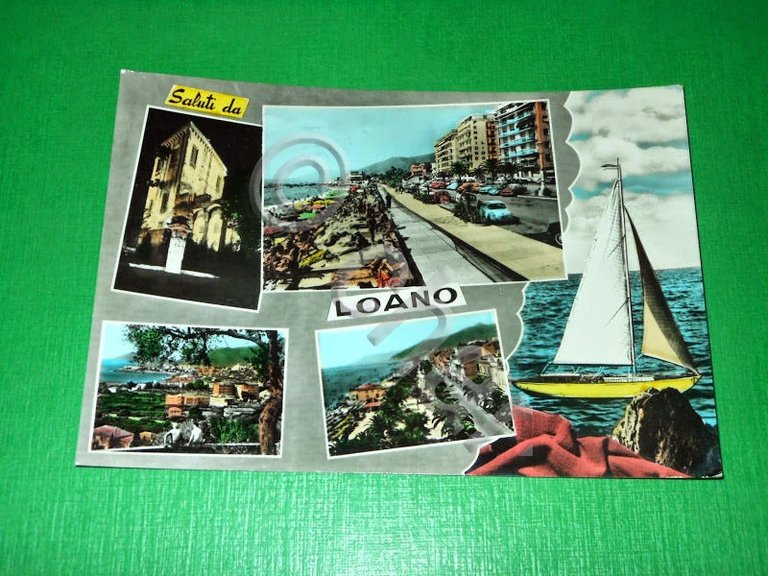 Cartolina Saluti da Loano - Vedute diverse 1967