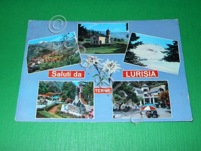 Cartolina Saluti da Lurisia Terme - Vedute diverse 1973.