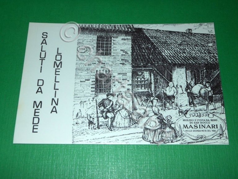 Cartolina Saluti da Mede Lomellina - Molino e Riseria di …