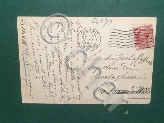 Cartolina Saluti da Milano - Duomo - 1918