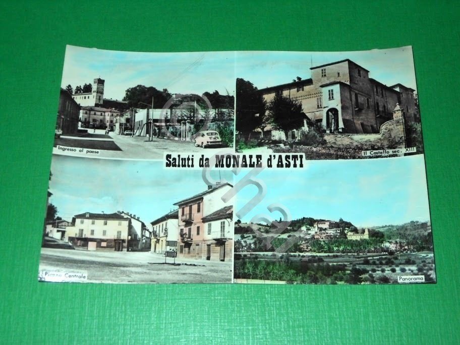Cartolina Saluti da Monale d' Asti - Vedute diverse 1960 …