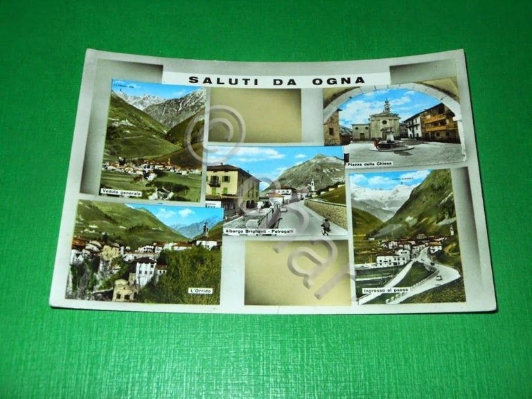 Cartolina Saluti da Ogna - Vedute diverse 1961