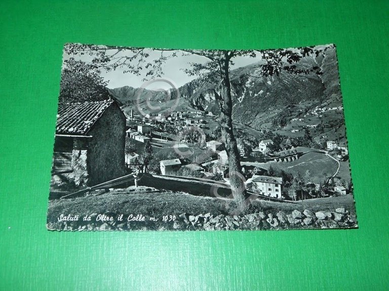 Cartolina Saluti da Oltre il Colle - Panorama 1959