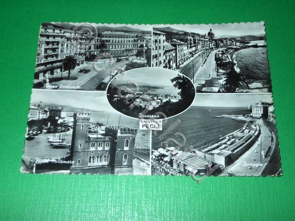 Cartolina Saluti da Pegli ( Genova ) - Vedute diverse …
