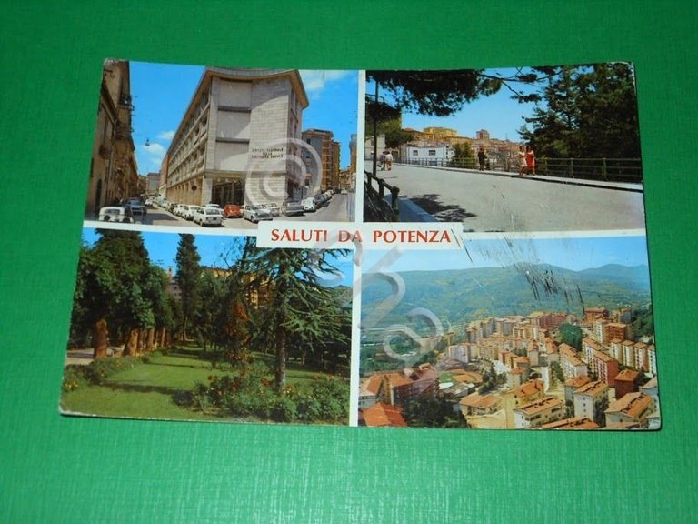 Cartolina Saluti da Potenza - Vedute diverse 1965 ca