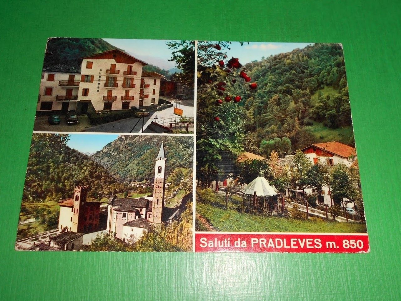 Cartolina Saluti da Pradleves ( Cuneo ) - Albergo Tre …