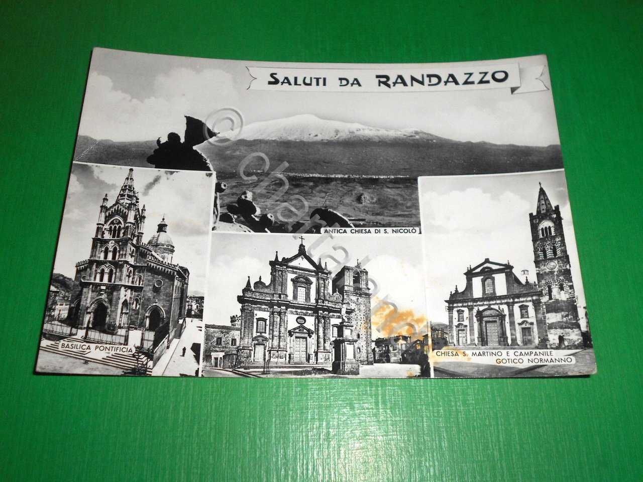 Cartolina Saluti da Randazzo - Vedute diverse 1963.