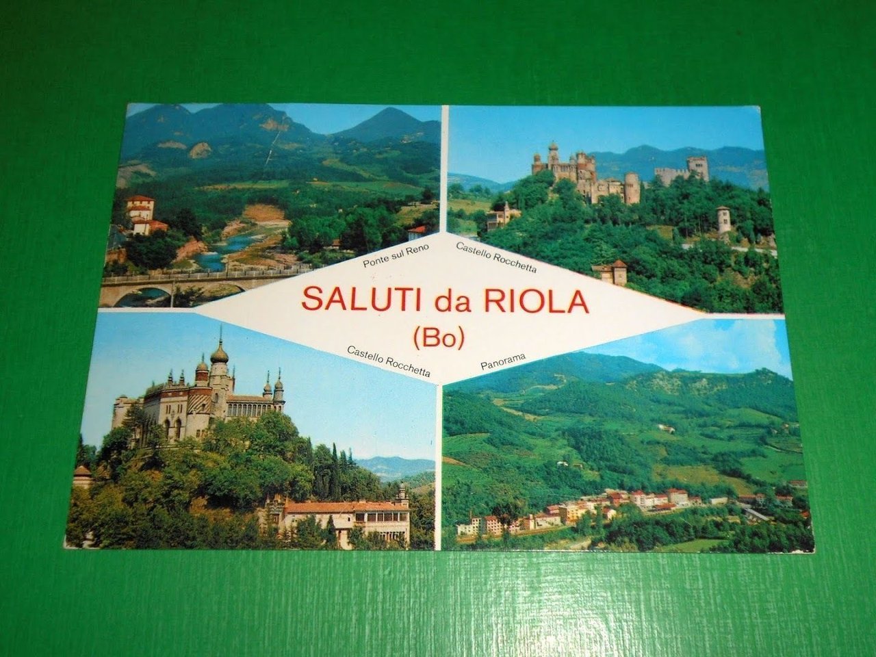 Cartolina Saluti da Riola ( Bologna ) - Vedute diverse …