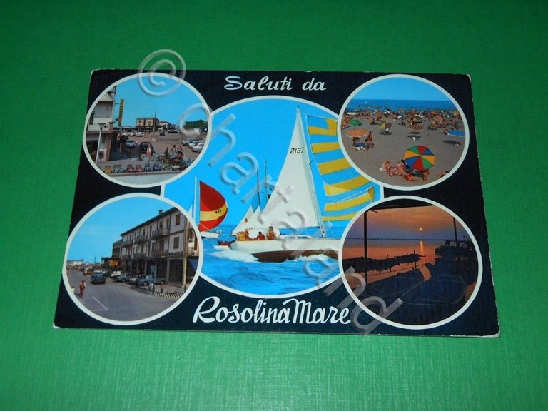 Cartolina Saluti da Rosolina Mare - Vedute diverse 1972