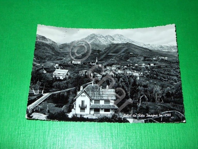 Cartolina Saluti da Rota Imagna - Panorama 1957