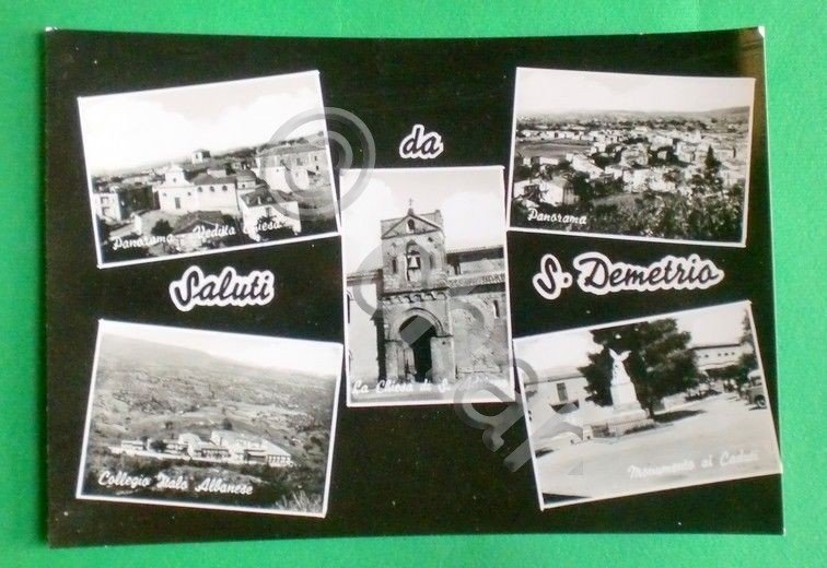 Cartolina Saluti da S. Demetrio - Panorama - Veduta Chiesa …