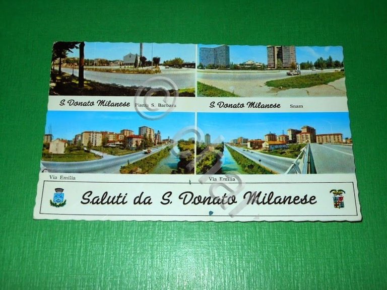 Cartolina Saluti da S. Donato Milanese - Vedute diverse 1965 …