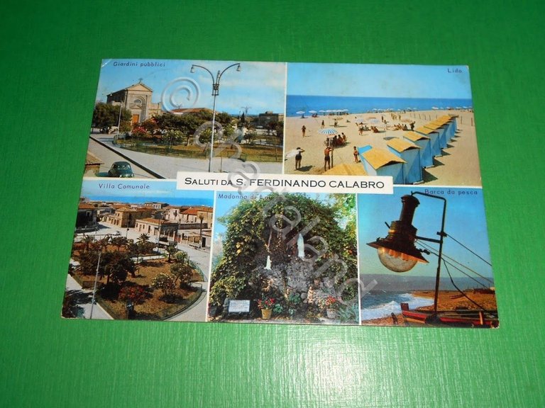 Cartolina Saluti da S. Ferdinando Calabro - Vedute diverse 1971.