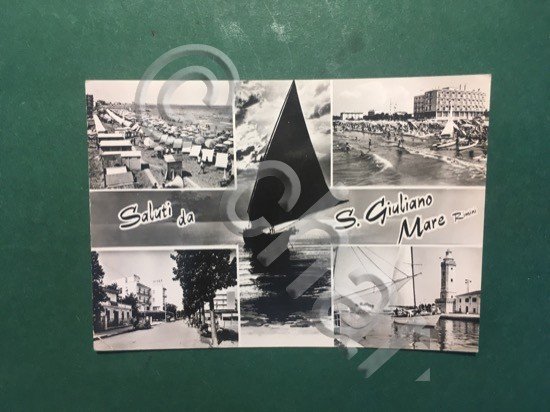 Cartolina Saluti Da S. Giuliano Mare Rimini - 1960