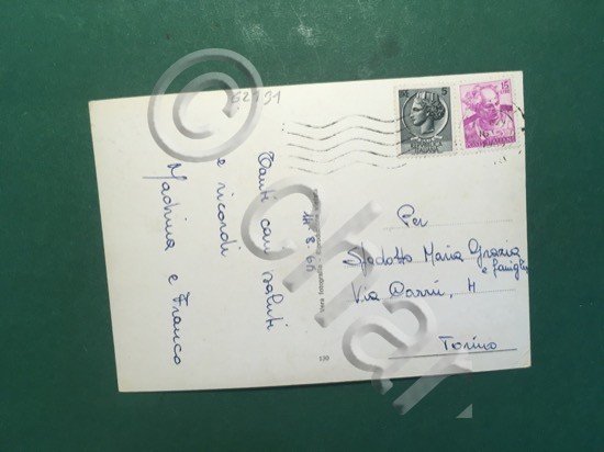 Cartolina Saluti Da S. Giuliano Mare Rimini - 1960