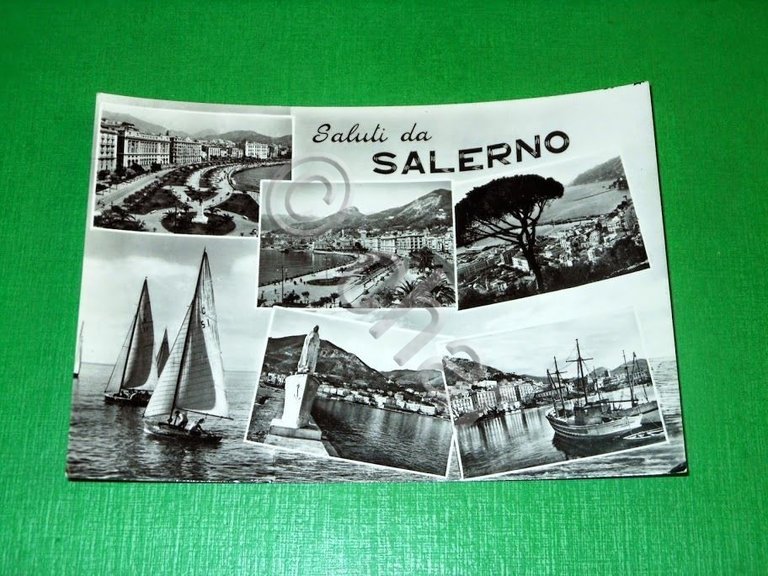 Cartolina Saluti da Salerno - Vedute diverse 1959. | Immagine Gallery 2
