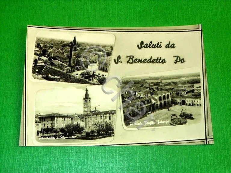 Cartolina Saluti da San Benedetto Po - Vedute diverse 1955 …