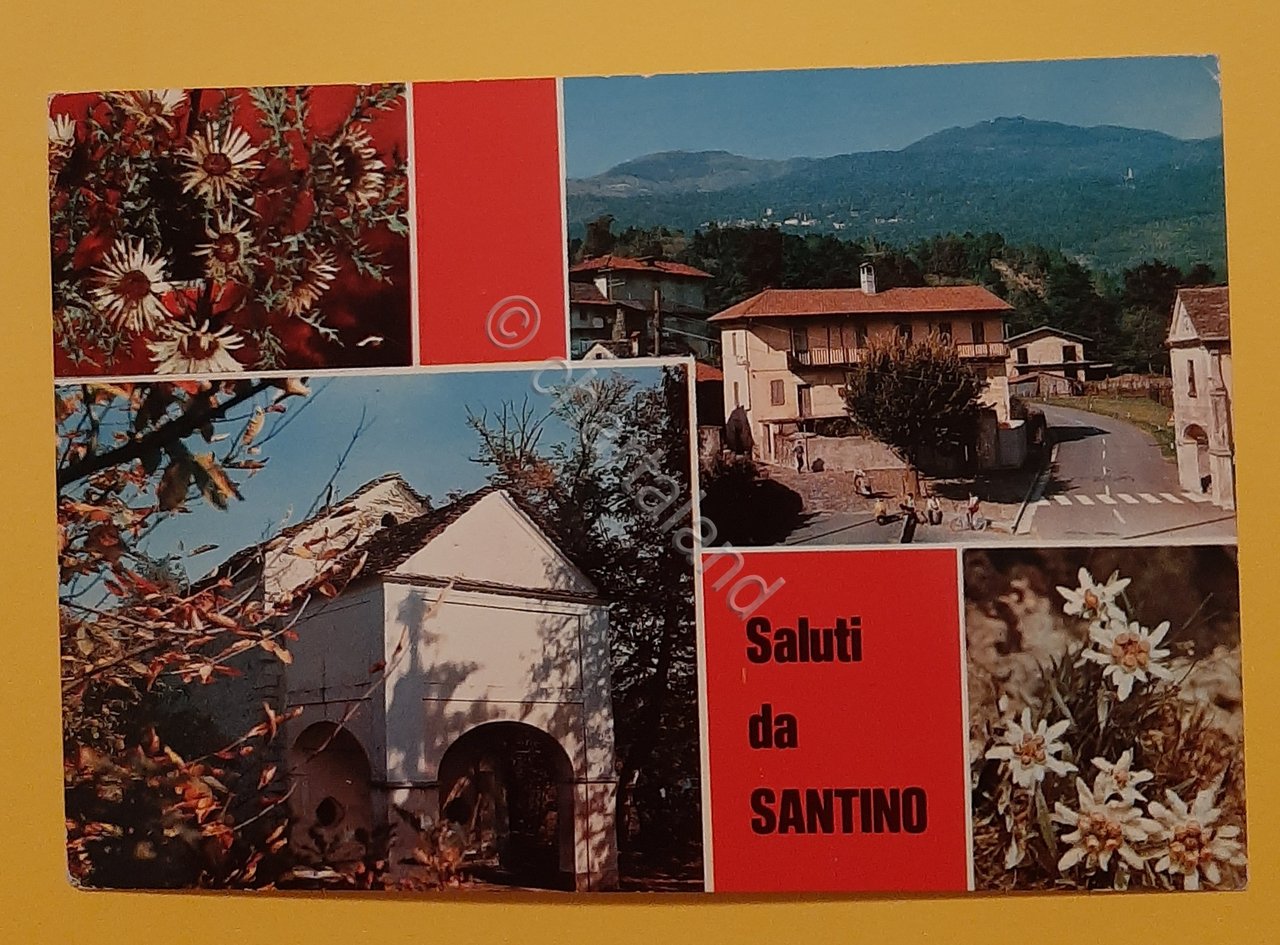 Cartolina Saluti da Santino ( NO ) - 1990