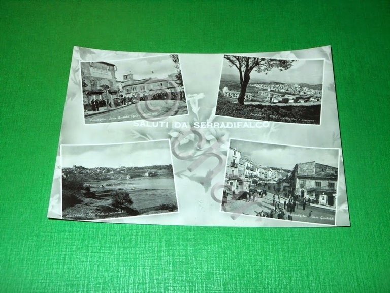 Cartolina Saluti da Serradifalco - Vedute diverse 1960 ca.