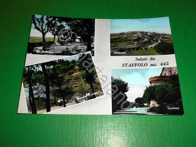Cartolina Saluti da Staffolo - Vedute diverse 1963 ca