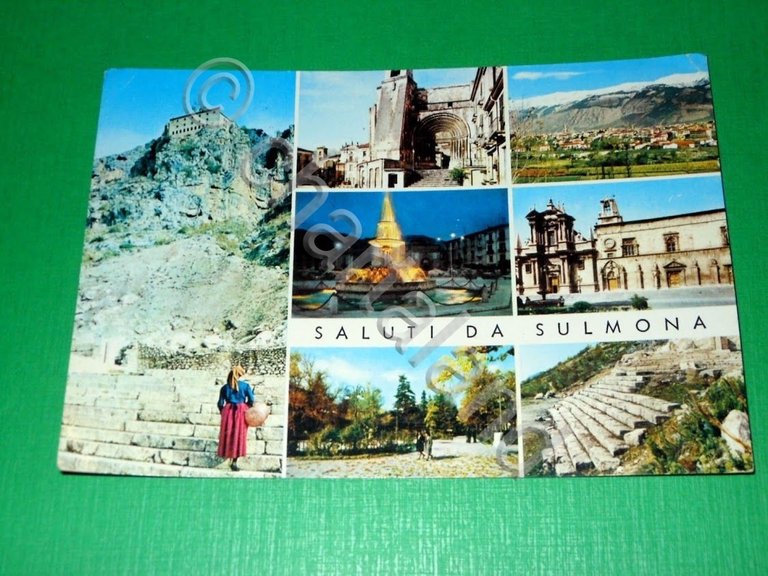 Cartolina Saluti da Sulmona - Vedute diverse 1979