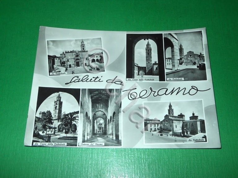 Cartolina Saluti da Teramo - Vedute diverse 1955 ca | Immagine Gallery 2