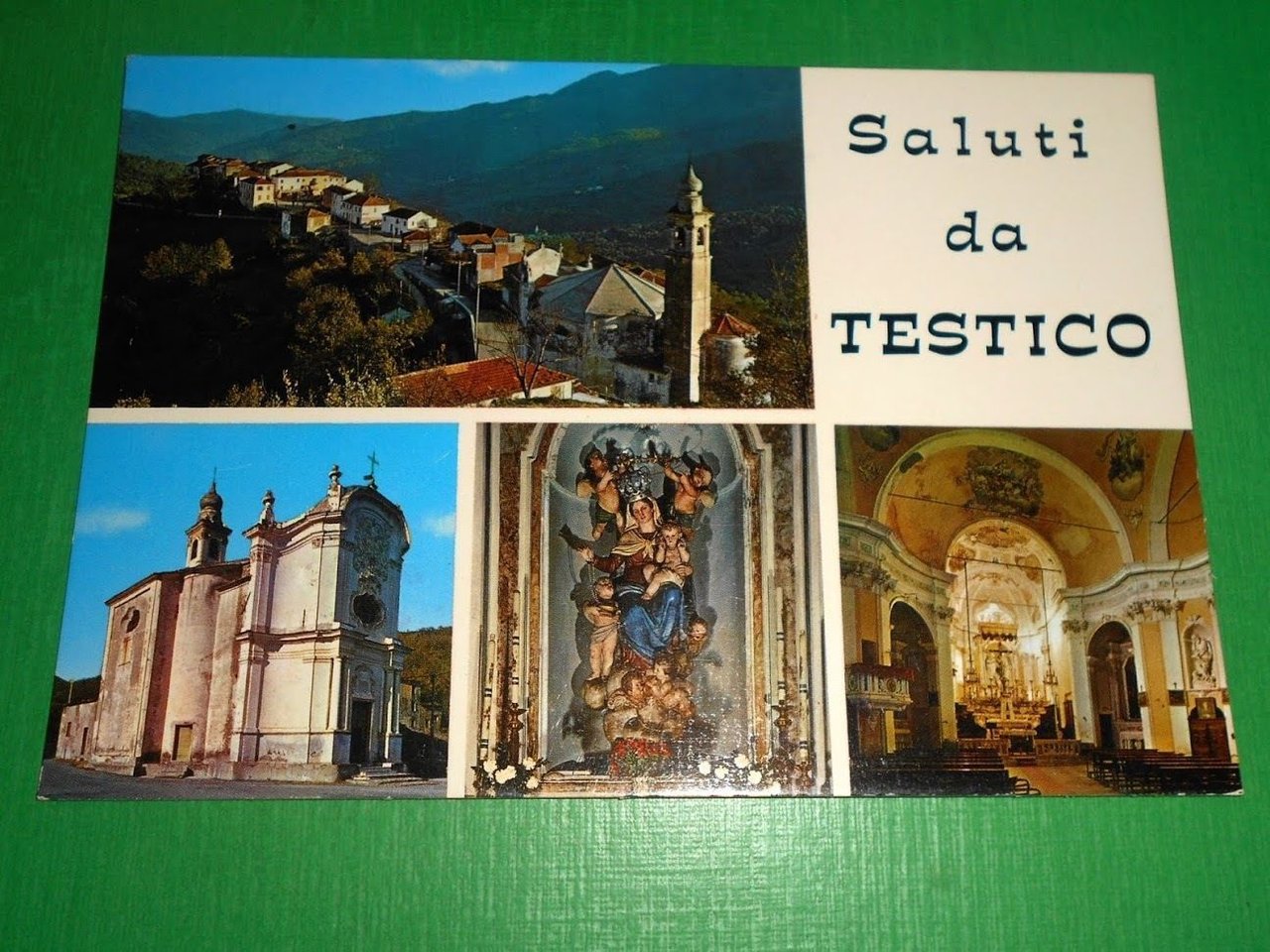 Cartolina Saluti da Testico - Vedute diverse 1970 ca.