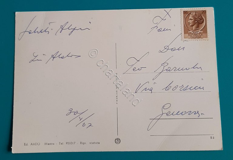 Cartolina Saluti da Treviso - 1967