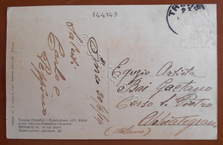 Cartolina Saluti da Treviso - Il Sile dal Ponte S. …