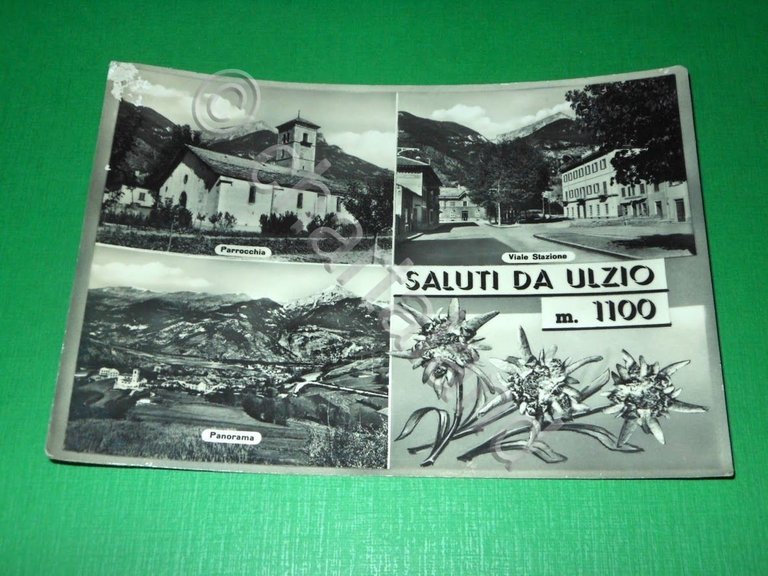 Cartolina Saluti da Ulzio - Vedute diverse - 1956