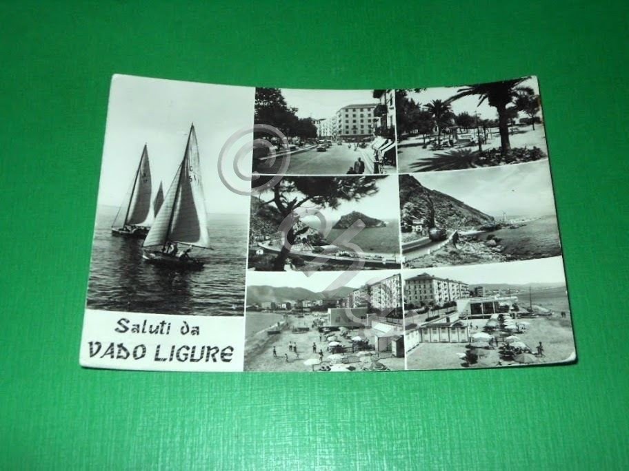 Cartolina Saluti da Vado Ligure - Vedute diverse 1995.