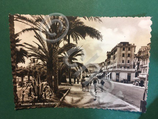 Cartolina Saluti Da Varazze - Corso Matteotti - 1952